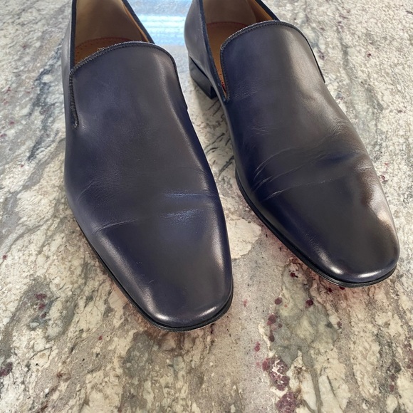 Christian Louboutin Navy Dandelion Flats